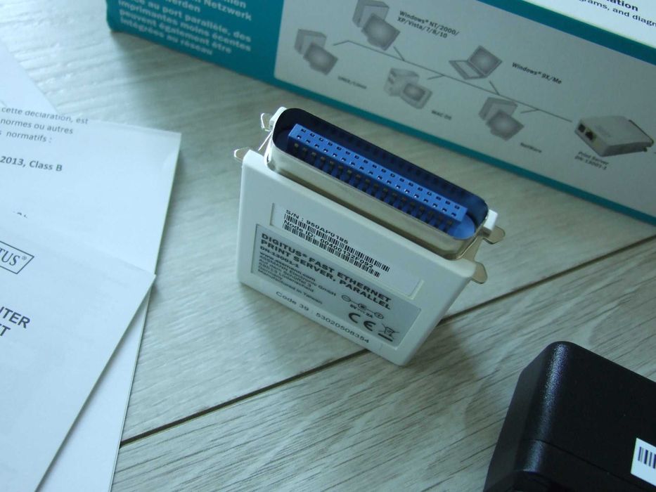 Digitus Serwer druku Fast Ethernet 1xRJ45 1xDB-36-pin LPT serwer drukarek