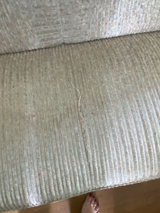 Sofa nierozkładana i fotel komplet