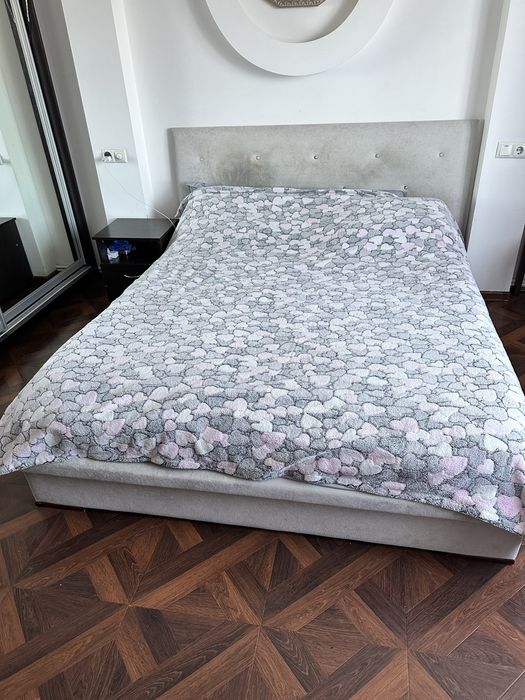 Лужко двосральне 160*200 з нішею для зберігання речей та ламелями