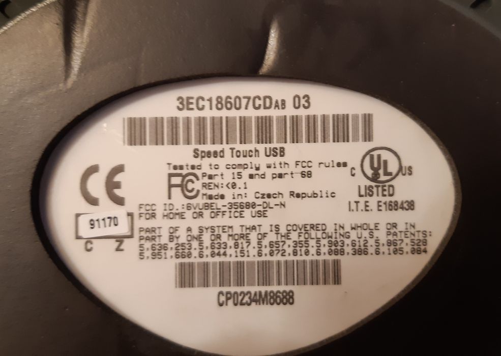 Alcatel Speedtouch Manta USB ADSL Modem64752260467202123