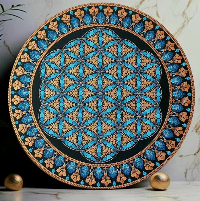 Продам яскраву інтер'єрну картину-мандалу "Квітка Життя"