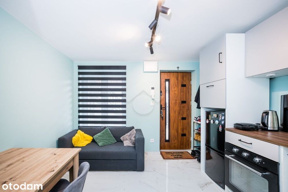 2 poziomy, 2 pokoje, ogrzewanie podłogowe, autobus, stan BARDZO DOBRY