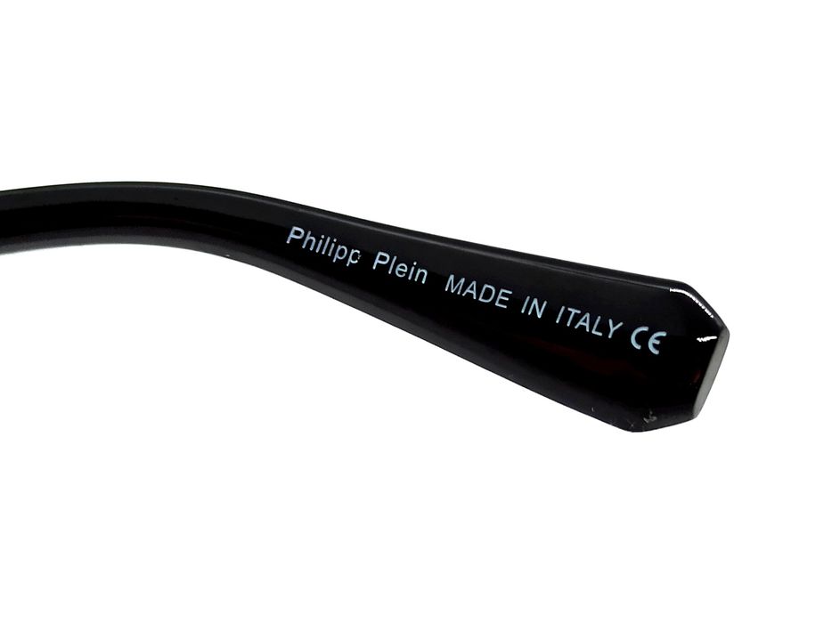 Philipp Plein очки капли мужские серо голубой градиент в сером металле