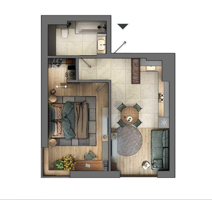 Продаж 1кім. квартири 43м2 ЖК "7Я"