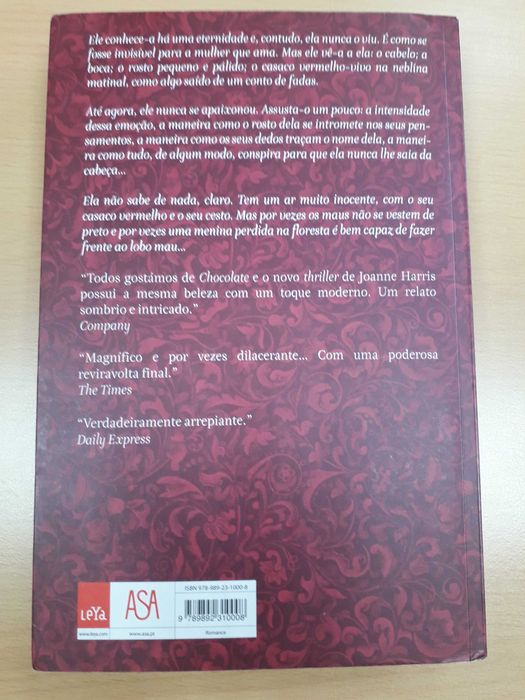 Livro: "O Rapaz de Olhos Azuis", de Joanne Harris