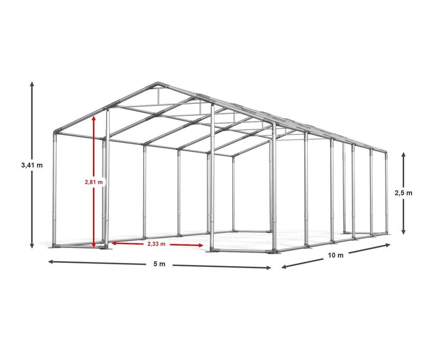 5x10x2,5m Namiot Handlowy Professional Mini  OUTLET Wyprzedaż tanio