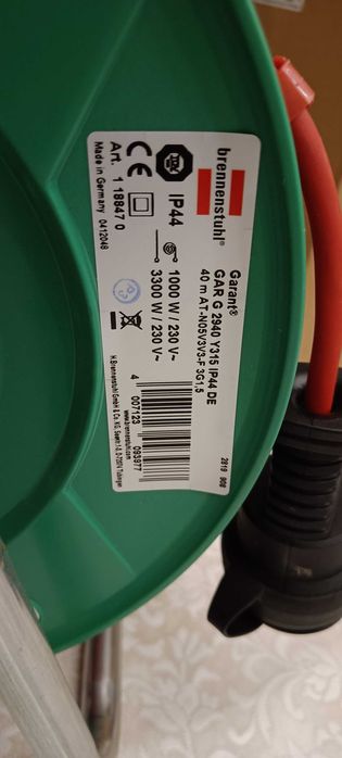 BRENNENSTUHL Bęben Kablowy Ogrodowy IP44 40m Czerwony