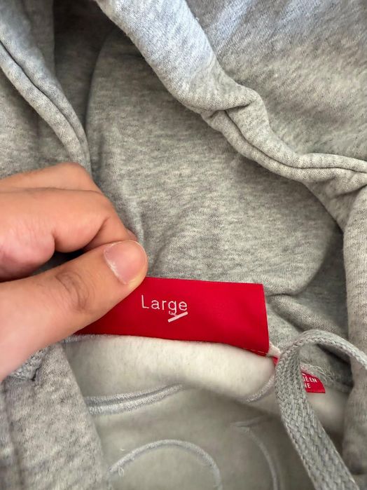 Hoodie cinzento da Supreme