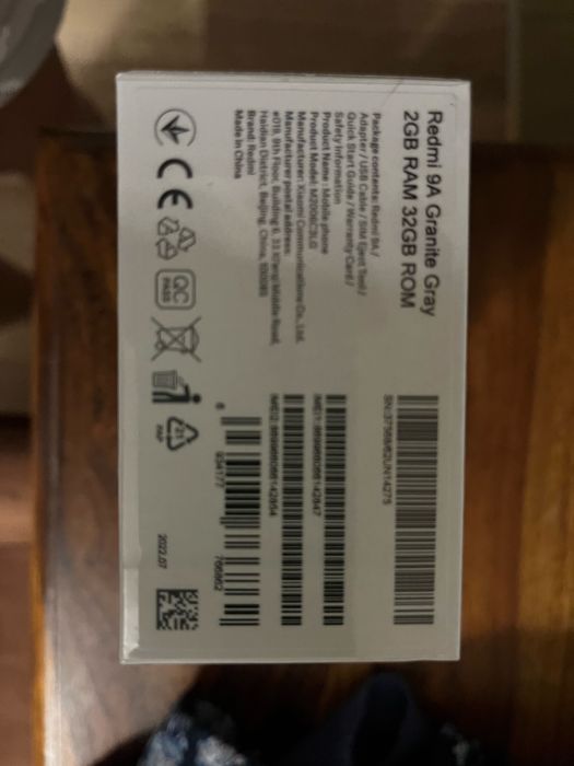 Smartfon Xiaomi Redmi 9A Granite grey 2GB/32 nowy nierozpakowany