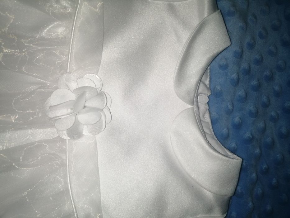 Komplet na chrzest - sukienka + bolerko 68