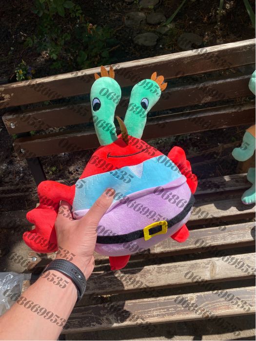 Іграшки із мультфільму спанч боб 35-40 см , губка боб , патрік