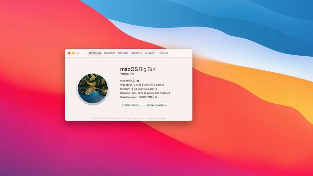 Mac mini 2018 года