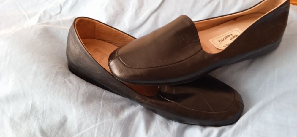 Тапочки женские кожаные