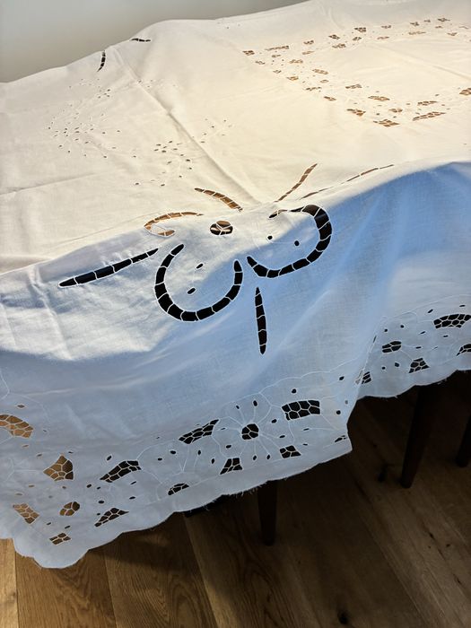 Toalha branca bordado richelieux de Fortaleza