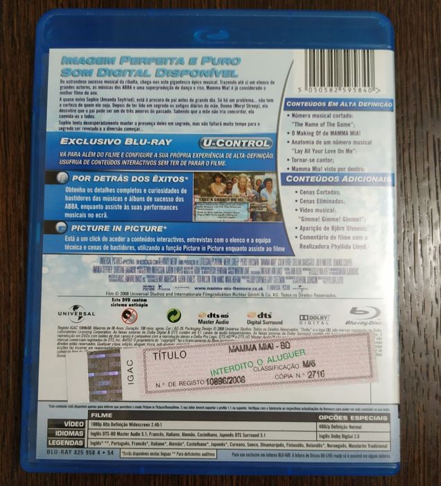 Blu-ray mamma mia