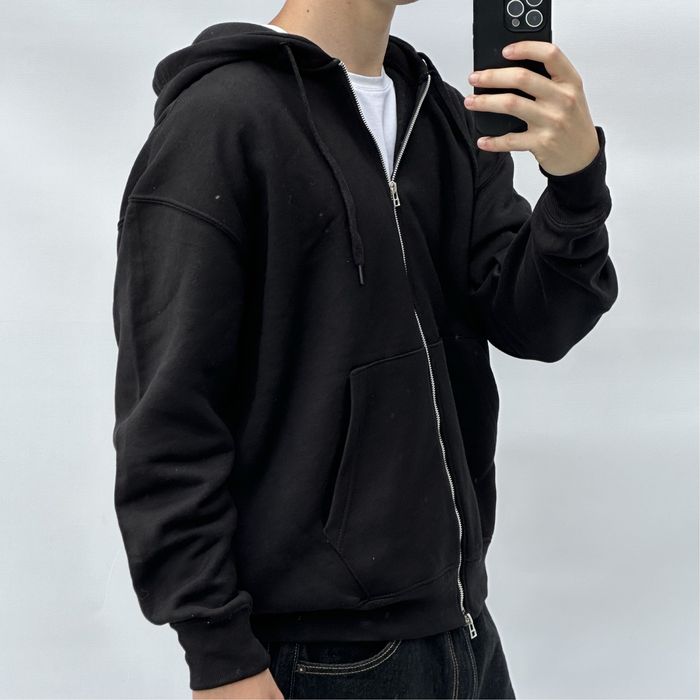 Зіп Худі Pull&Bear Zip Hoodie зіпка пулбір pullbear чорна кофта