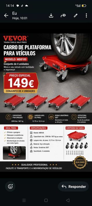 Plataforma 4 unidades. Aut. 149€. Oportunidade