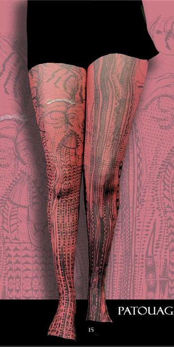 Rajstopy drukowane francuskiej marki Marie Antoilette