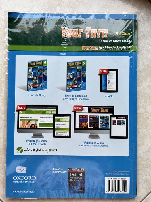 caderno de atividades de inglês