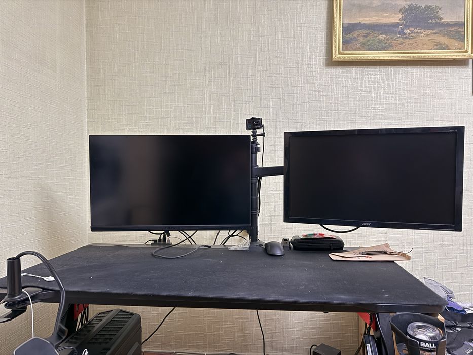 MSI Optix MAG274QRF-QD (2K, 165Hz) + Acer KG241Q (144Hz) з підставкою