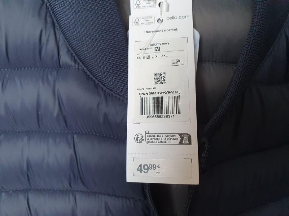 Parka azul marinho nova