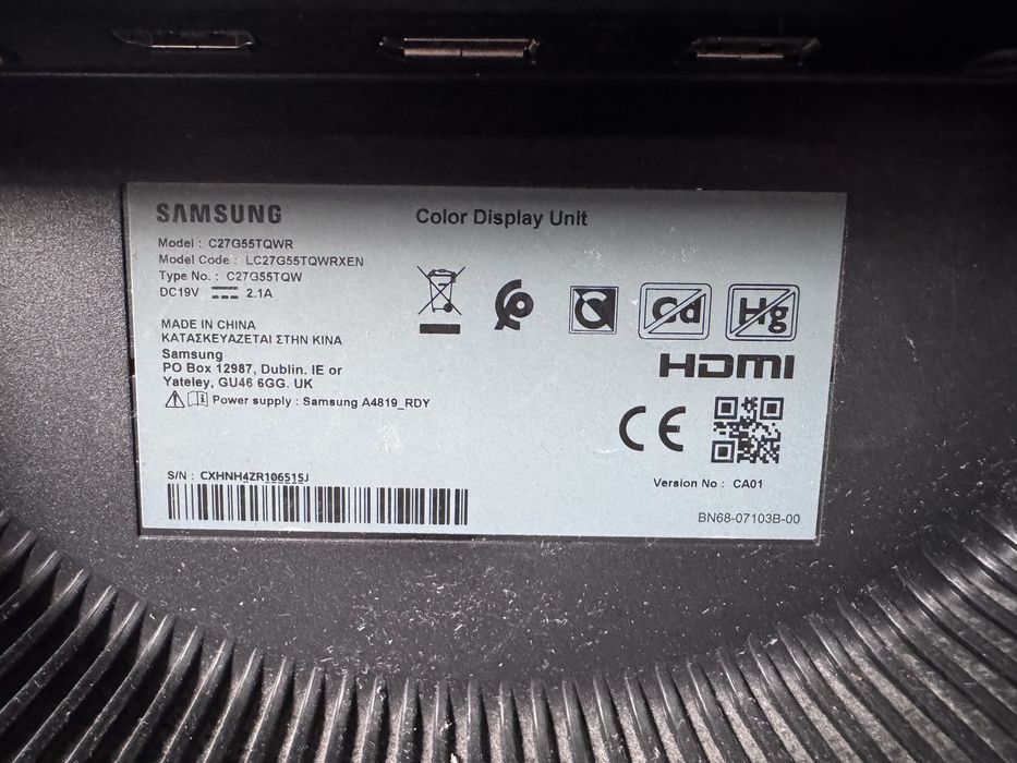 Monitor Samsung Odyssey G5