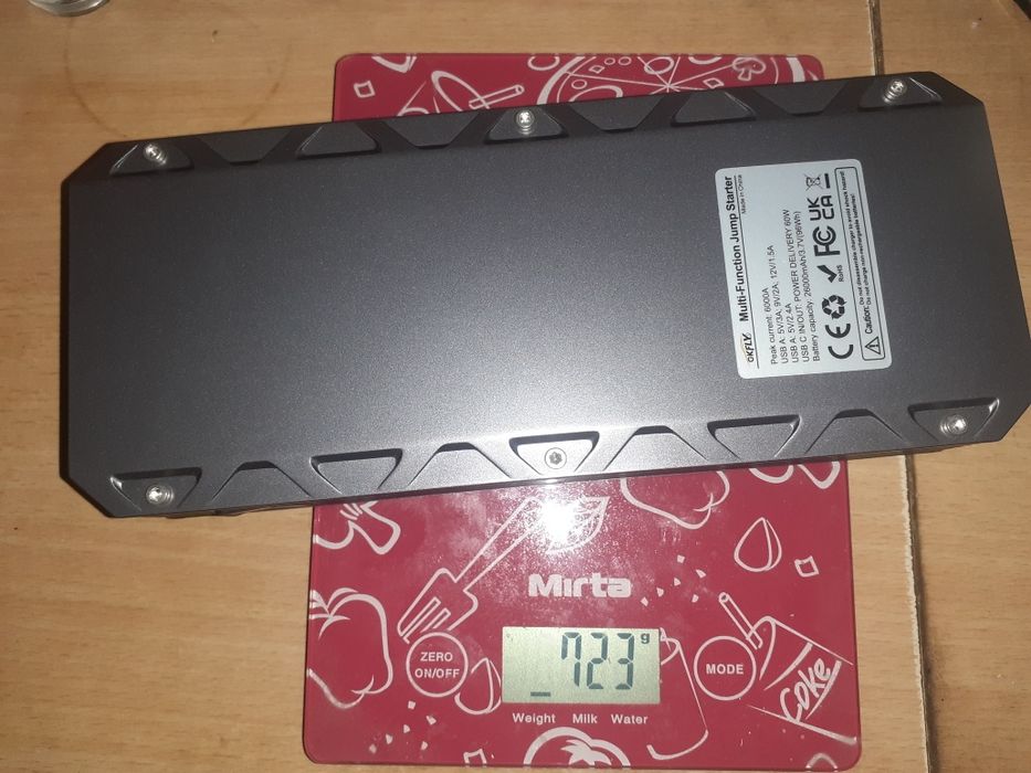 Бустер, пуско-зарядное powerbank 26000mAh, 6000A