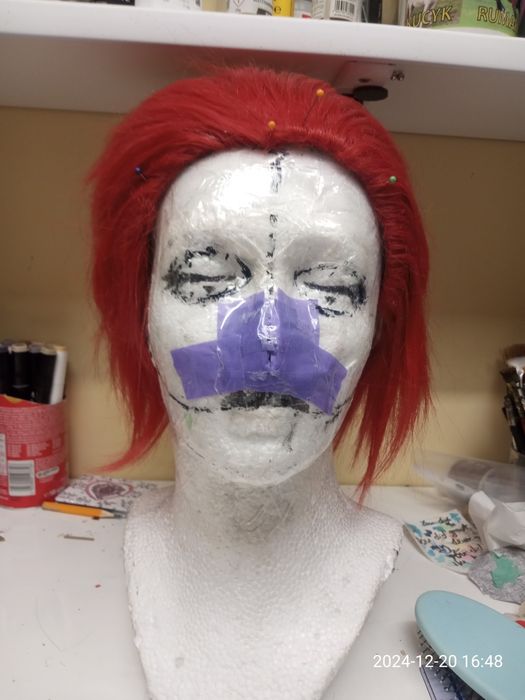 Peruka wig czerwona krótka, Kirishima bnha