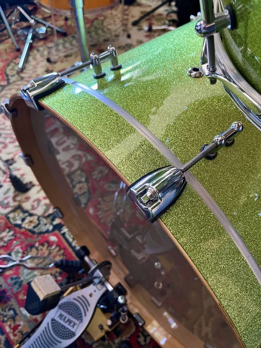 Ddrum Dios Maple (Green Sparkle) – Pro Shell Set + Werbel (100% North American Maple)