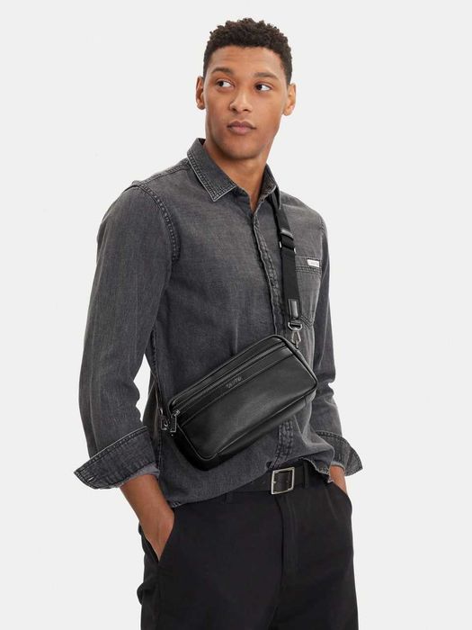 100% ОРИГІНАЛ Calvin Klein crossbody ZIP NEW сумка кросбоді чорна