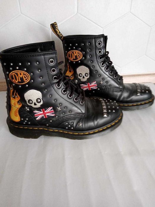 Берци Черевики Dr. Martens 1460 Rock & Roll Black Smooth 40 розмiр