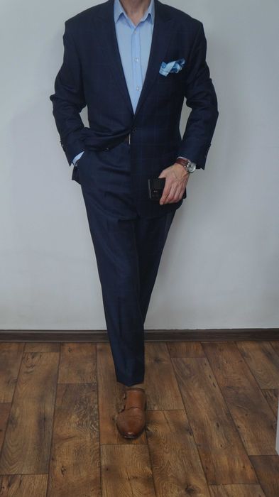 Trzyczęściowy Garnitur Vistula Robert Lewandowski Wełna 130’s