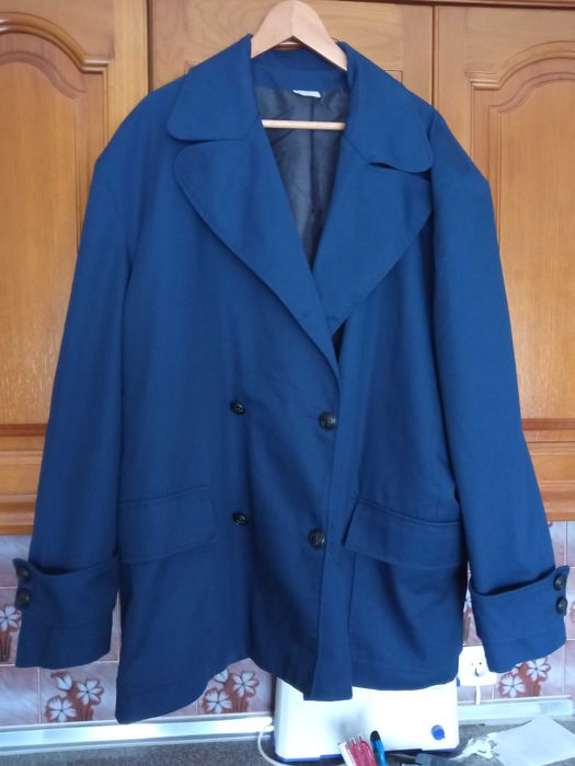 Blazer cruzado estilo náutico naval casaco marinheiro marinha