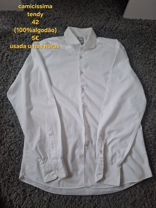 Camisa branca homem 42