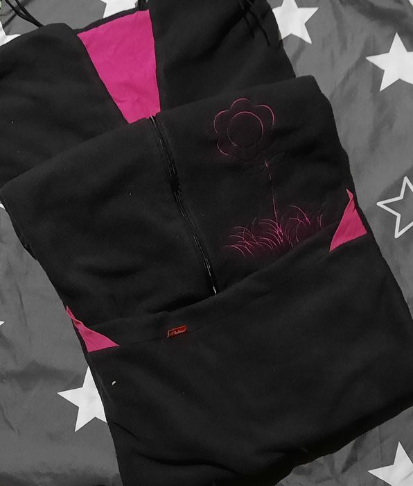 Śpiworek polarowy do wózka/sanek dla dziewczynki By boom