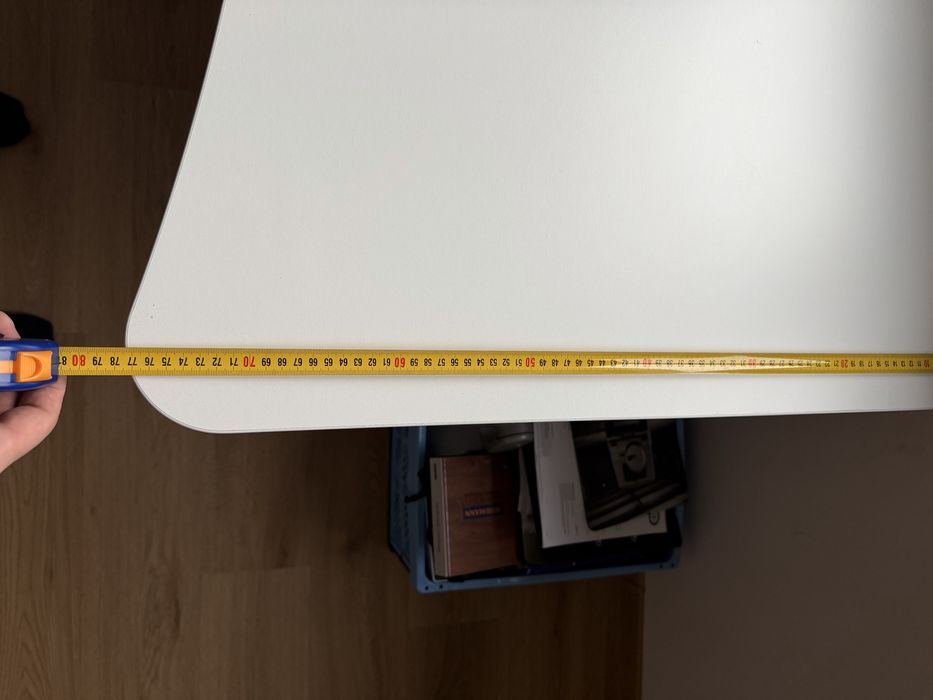 Białe biurko 200x77 cm