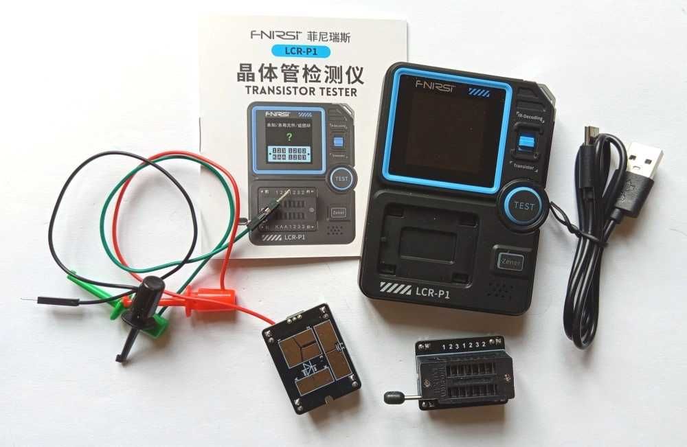 FNIRSI LCR-P1 - Тестер електронних компонентів. Новий, запакований!