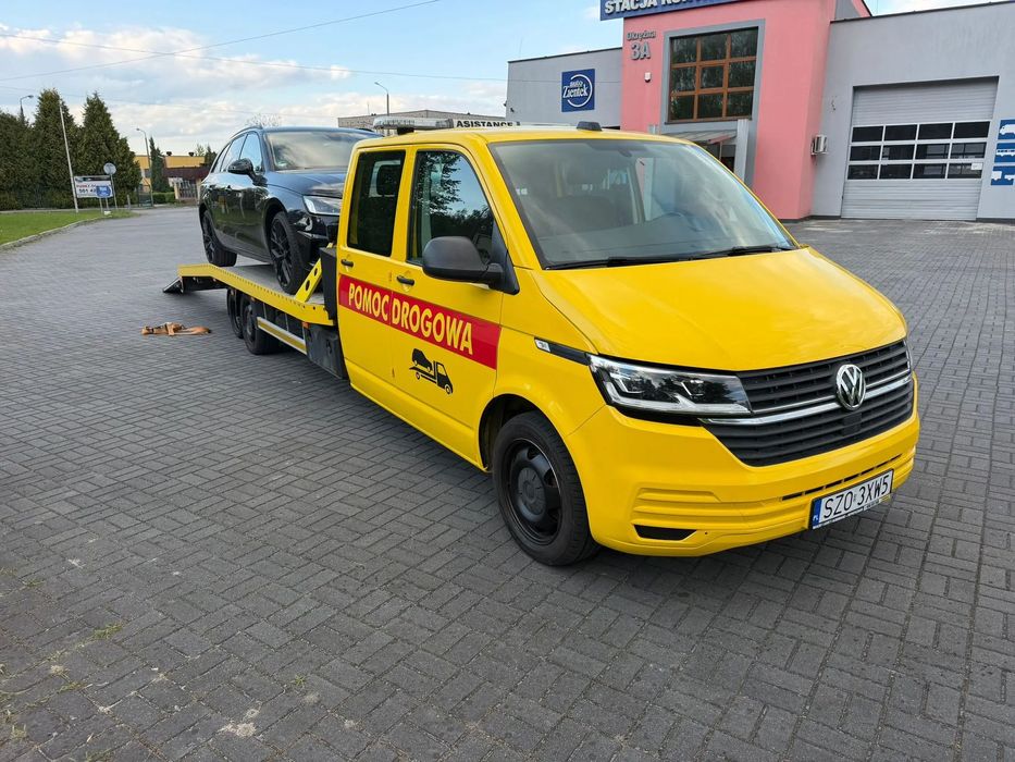 Volkswagen 205KM DSG Transporter T6.1 Juzjade.pl PPP DUBEL 5-miejsc MAX OPCJA  Autolaweta DMC 3500KG Ładowność 2000kg juzjade.pl ppp