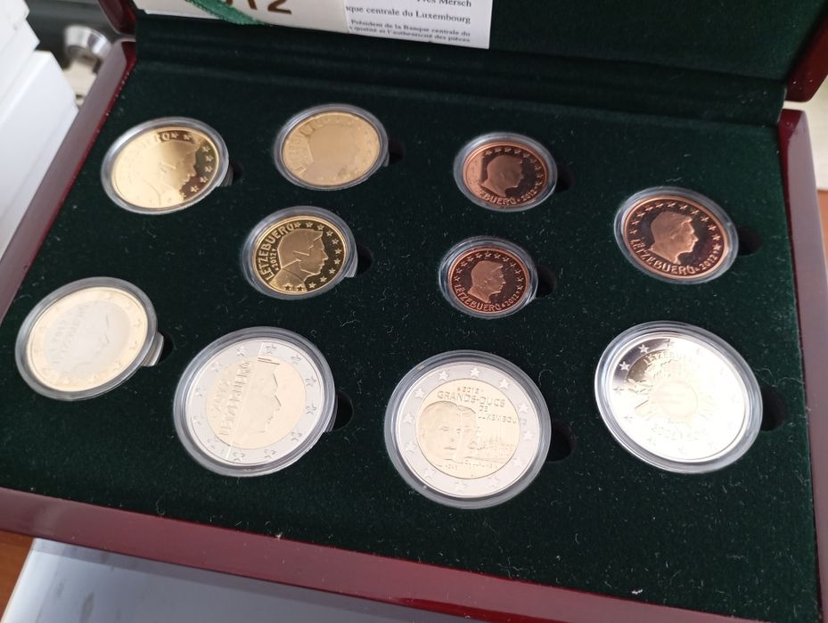 Moedas Euro Cofre Luxemburgo Set Proof 2012