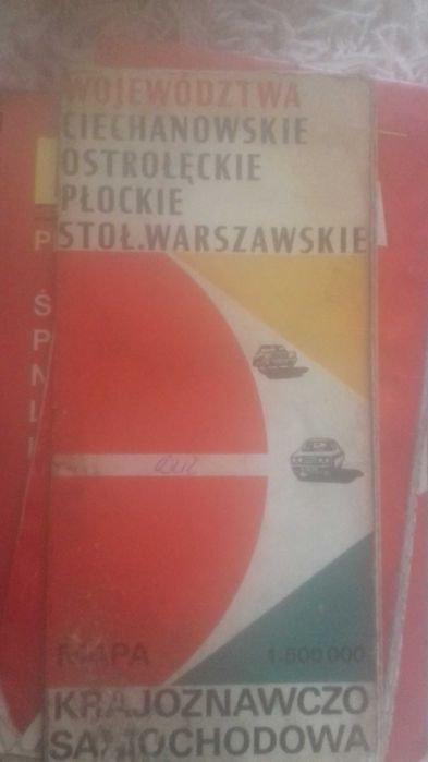Mapa 1977 rok.. województwa
