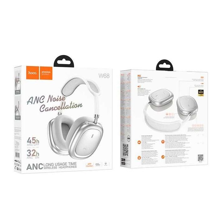 НОВИНКА Навушники HOCO W68 (App) Calma ANC |BT6.0/AUX, 32/45h, Type-C|