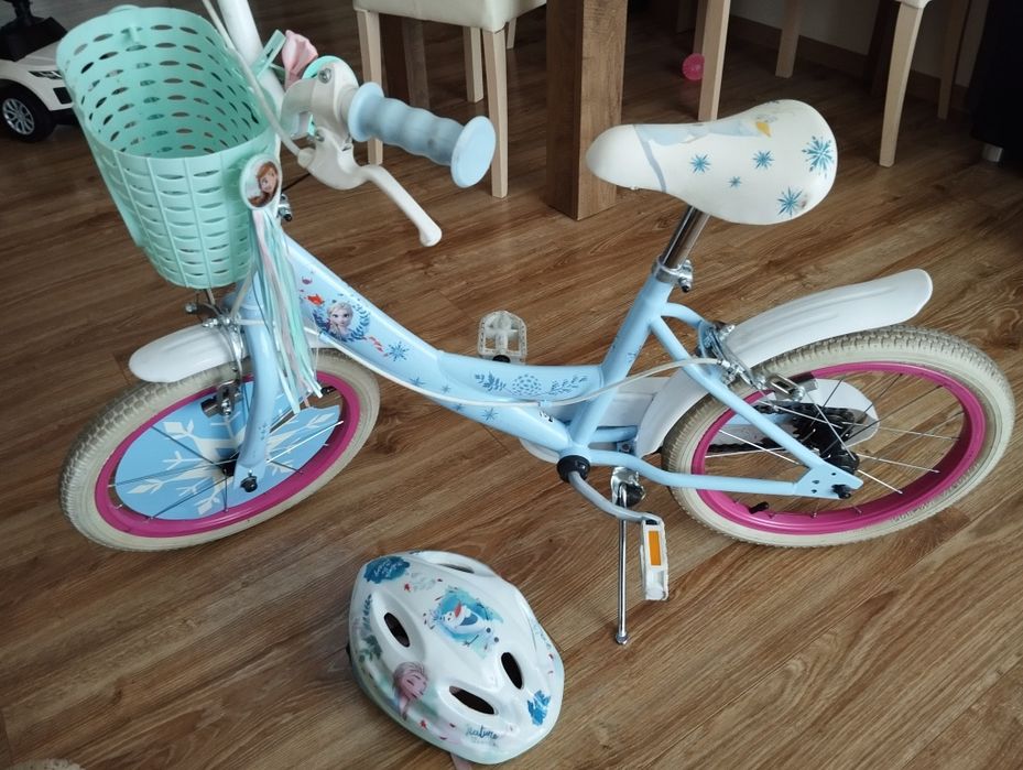 Rower dziecięcy DISNEY Kraina Lodu 2 16 cali dla dziewczynki Błękitny