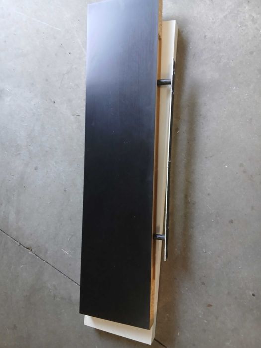 Estantes prateleiras de parede 110x26x5cm branco e preto + acess.