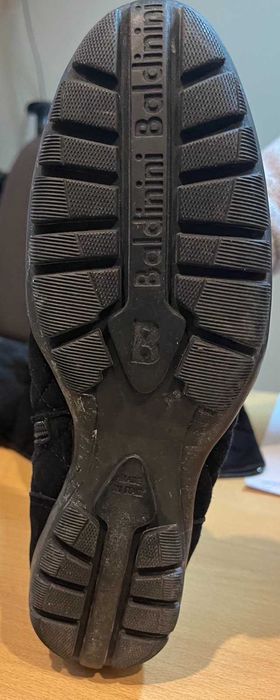 Сапоги зимние, замш,