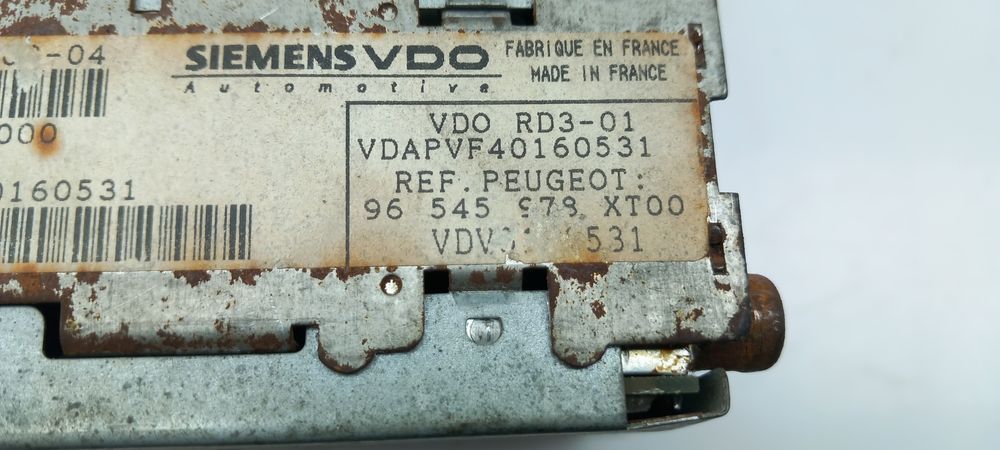 Rádio / auto-rádio PEUGEOT 307 (3A/C)