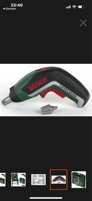 Warsztat dla dzieci BOSCH stół w walizce z wkrętarką