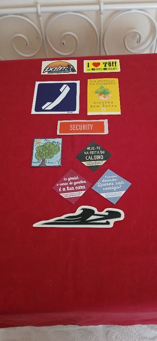 10 Autocolantes, novos