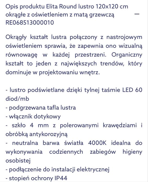 Lustro led round