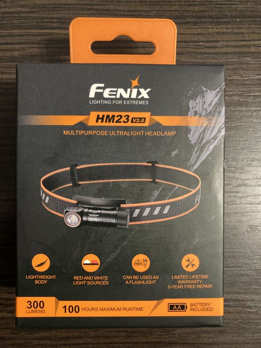 Ліхтар налобний тактичний з червоним світлом Fenix Scout HM23 V2.0