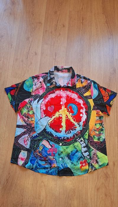 Piękna koszula hawajska, hipisowska,vintage, woodstock, flower power.Rozmiar XL/L. Nowa